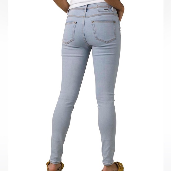 prAna Light Blue Organic Cotton Soma Jeans size 0 - Picture 1 of 10